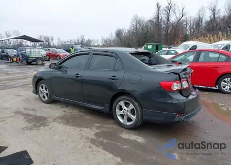 2011 Toyota Corolla S from USA, damaged, VIN 2T1BU4EE1BC718173